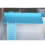 Maxbell Maxbell Wooden Platform and Ladder Set for Chinchilla Hamster Climbing blue