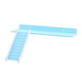 Maxbell Maxbell Wooden Platform and Ladder Set for Chinchilla Hamster Climbing blue