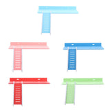 Maxbell Maxbell Wooden Platform and Ladder Set for Chinchilla Hamster Climbing blue
