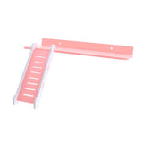 Maxbell Maxbell Wooden Platform and Ladder Set for Chinchilla Hamster Climbing pink