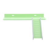 Maxbell Maxbell Wooden Platform and Ladder Set for Chinchilla Hamster Climbing green
