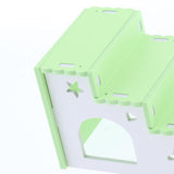 Maxbell Maxbell Hamster Hideout House Wooden Living Hut Exercise Nest for Mouse green