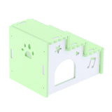 Maxbell Maxbell Hamster Hideout House Wooden Living Hut Exercise Nest for Mouse green