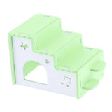 Maxbell Maxbell Hamster Hideout House Wooden Living Hut Exercise Nest for Mouse green