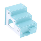 Maxbell Maxbell Hamster Hideout House Wooden Living Hut Exercise Nest for Mouse blue