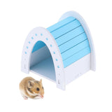 Maxbell Maxbell Hamster House Hideout Hideaway Exercise Toys for Rat Small Animal  blue