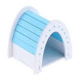 Maxbell Hamster House Hideout Hideaway Exercise Toys for Rat Small Animal  blue