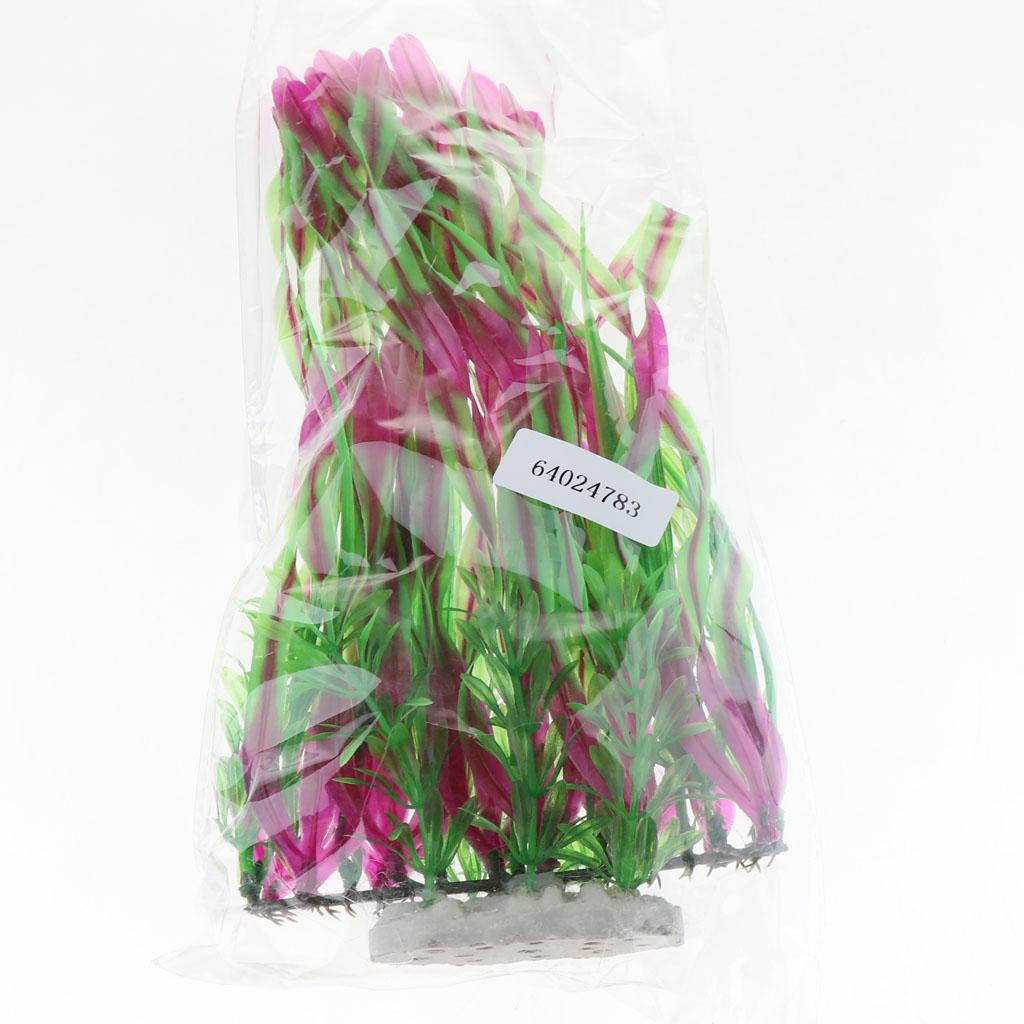 Maxbell Maxbell Artificial Aquarium Plants Vivid Aquarium Water Plants  Wine Red