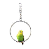 Maxbell Maxbell Bird Hammock Swing Bird Stand Platform Stainless Steel Hoop Chew Toy