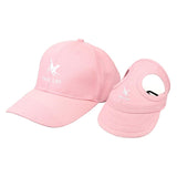 Maxbell Maxbell 2 Pcs Baseball Hat Outdoor Sun Topee Cap with Ear Holes For Dogs Pet Cats L