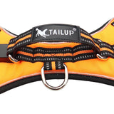 Maxbell Maxbell LED Dog Puppy Luminous Harness Soft Reflective Breathable Vest  Orange XXL