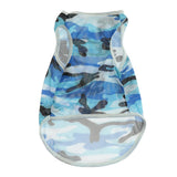 Maxbell Maxbell Pet Dog Summer Clothes Puppy Medium Large Dog Camouflage Mesh Vest Blue-L