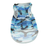 Maxbell Maxbell Pet Dog Summer Clothes Puppy Medium Large Dog Camouflage Mesh Vest Blue-L