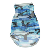 Maxbell Maxbell Pet Dog Summer Clothes Puppy Medium Large Dog Camouflage Mesh Vest Blue-5XL