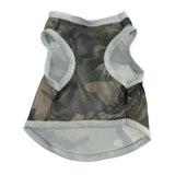 Maxbell Maxbell Pet Dog Summer Clothes Puppy Medium Large Dog Camouflage Mesh Vest Grey-5XL