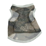 Maxbell Maxbell Pet Dog Summer Clothes Puppy Medium Large Dog Camouflage Mesh Vest Grey-5XL
