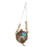 Maxbell Bird Parrot Chewing Swing Toys Rattan Ball String Cage Hanging Toys 59x8.5cm