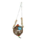 Maxbell Maxbell Bird Parrot Chewing Swing Toys Rattan Ball String Cage Hanging Toys 59x8.5cm