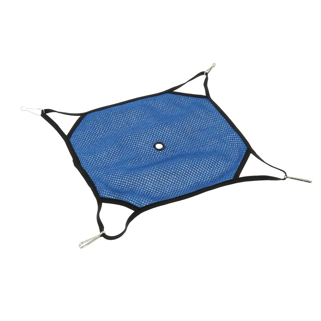 Maxbell Maxbell Small Hamster Hammock for Cage House Hanging Bed Cage Toys for Mice Blue L