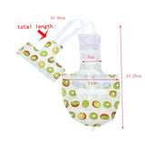 Maxbell Maxbell Kiwi Fruit Pattern Parrot Diaper Reusable Nappy for Small to Large Birds XL