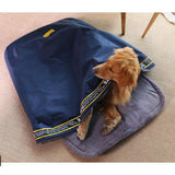 Maxbell Maxbell Pet Cave Bed for Cat Dog Beds Universal Sleeping Bag Two Sizes S, L Blue S