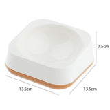 Maxbell Maxbell Pet Food Water Bowl Cat Dog Food Water Dispenser for Pet Cat Dog  White