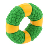 Maxbell Nontoxic Latex Dog Chew Toy Interactive Chewing Squeaky Toys Circle_Green
