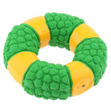 Maxbell Nontoxic Latex Dog Chew Toy Interactive Chewing Squeaky Toys Circle_Green