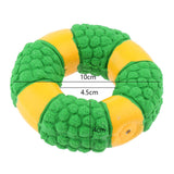 Maxbell Maxbell Nontoxic Latex Dog Chew Toy Interactive Chewing Squeaky Toys Circle_Green