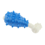 Maxbell Creative Toy Chicken Legs Pet Puppy Teeth Care Cleaning Brush Toys Blue