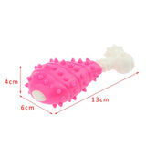Maxbell Creative Toy Chicken Legs Pet Puppy Teeth Care Cleaning Brush Toys Pink