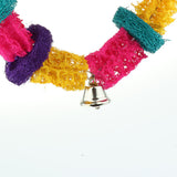Maxbell Maxbell Loofah Sponge Bite-resistant Parrot Chewing Toy Bird Cage Colorful Hanging Decor