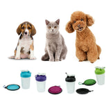 Maxbell Maxbell Portable 2 in 1 Dog Mug and Food Container with Collapsible Dog Bowl  green