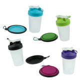Maxbell Maxbell Portable 2 in 1 Dog Mug and Food Container with Collapsible Dog Bowl  green