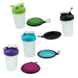 Maxbell Maxbell Portable 2 in 1 Dog Mug and Food Container with Collapsible Dog Bowl  green