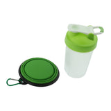 Maxbell Maxbell Portable 2 in 1 Dog Mug and Food Container with Collapsible Dog Bowl  green
