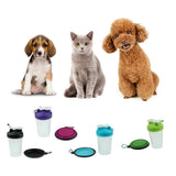 Maxbell Maxbell Portable 2 in 1 Dog Mug and Food Container with Collapsible Dog Bowl  green