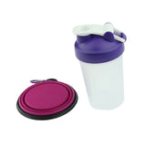 Maxbell Maxbell Portable 2 in 1 Dog Mug and Food Container with Collapsible Dog Bowl  purple