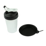 Maxbell Maxbell Portable 2 in 1 Dog Mug and Food Container with Collapsible Dog Bowl  black