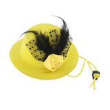 Maxbell Pet Party Costume Hats Dog Cat Birthday Headwear for Small Dog Cat yellow