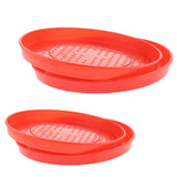 Maxbell Maxbell 2 Pack Reptile Food Water Bowl Chicken Food Water Tray 35cm