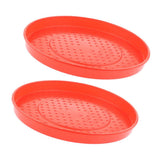 Maxbell Maxbell 2 Pack Reptile Food Water Bowl Chicken Food Water Tray 35cm