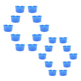 Maxbell 20 Pcs Pigeons Sand Cups Bird Food Water Container Plastic Bowl for Cage