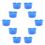 Maxbell 20 Pcs Pigeons Sand Cups Bird Food Water Container Plastic Bowl for Cage