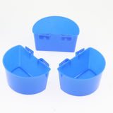 Maxbell 20 Pcs Pigeons Sand Cups Bird Food Water Container Plastic Bowl for Cage