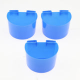 Maxbell 20 Pcs Pigeons Sand Cups Bird Food Water Container Plastic Bowl for Cage