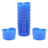 Maxbell 20 Pcs Pigeons Sand Cups Bird Food Water Container Plastic Bowl for Cage