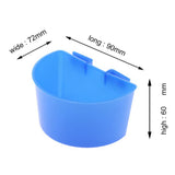 Maxbell 20 Pcs Pigeons Sand Cups Bird Food Water Container Plastic Bowl for Cage
