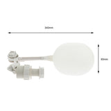 Maxbell Maxbell Mini Aquarium Float Ball Valve Water Level Control Float Valve Kit White