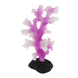 Maxbell Maxbell Glowing Coral Ornaments for Fish Tank Aquarium Decorations purple